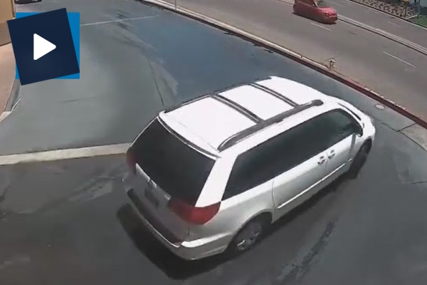 GTA oyunu gibi kaza kamerada