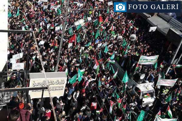 Ürdün'ün başkenti Amman'da Kudüs'e destek gösterileri