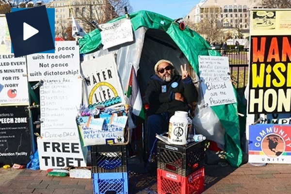 Beyaz Saray’ın önünde 36 yıldır süren protesto