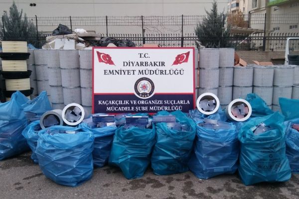 91 bin 990 paket kaçak sigara ele geçirildi
