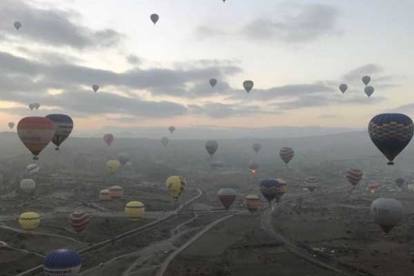 Kapadokya’da balon rekoru