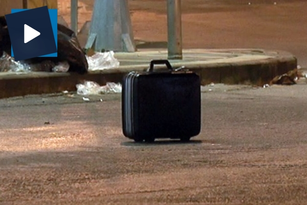 Üsküdar’da yol ortasına bırakılan çanta paniğe yol açtı