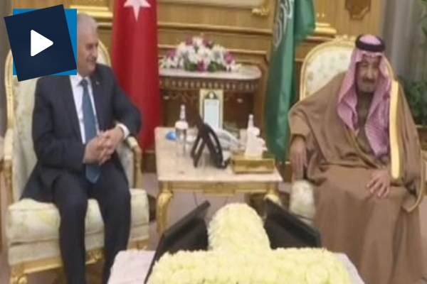 Başbakan Yıldırım, Kral Selman ile bir araya geldi