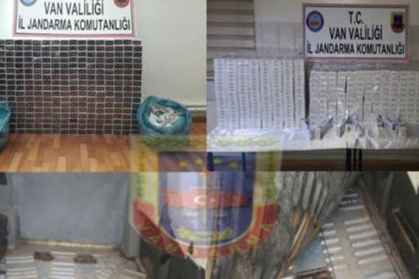 Van'da 10 bin paket kaçak sigara ele geçirildi