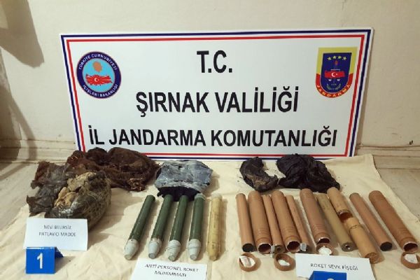 Şırnak'ta hainlere ait mühimmat ele geçirildi