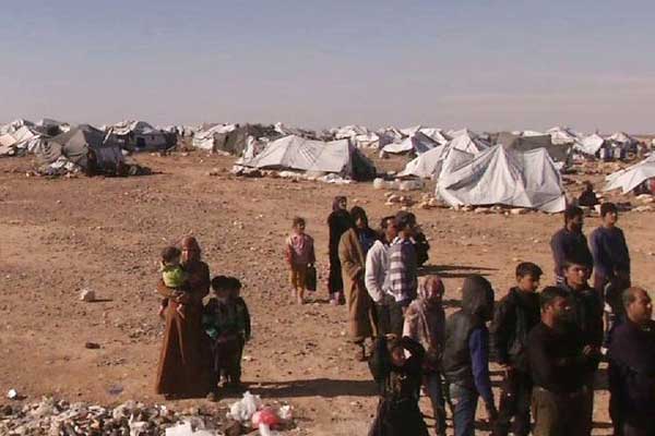 Ürdün sınırına vinçli yardım