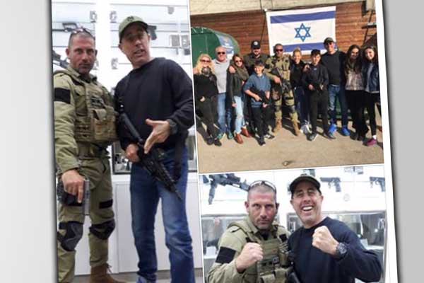 ABD'li komedyen Jerry Seinfeld, İsrail kampını ziyaret etti