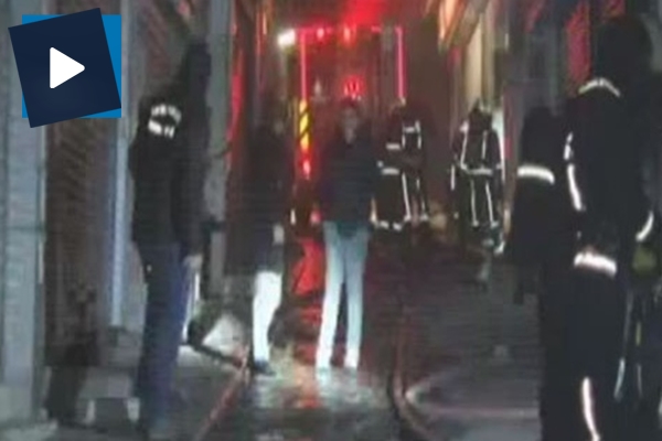 Fatih’teki han yangınında milyonlarca zarar