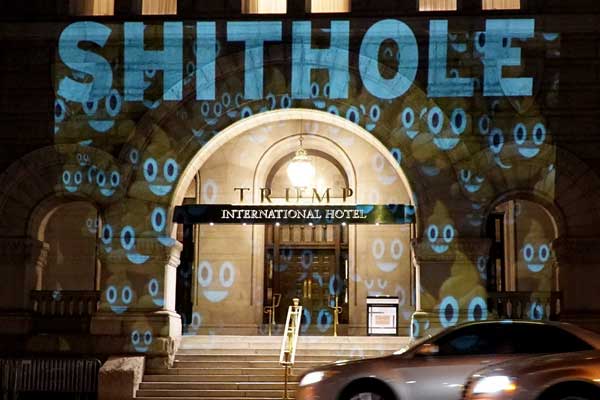 'B.k çukuru'na tepkiden Trump Hotel de nasibini aldı