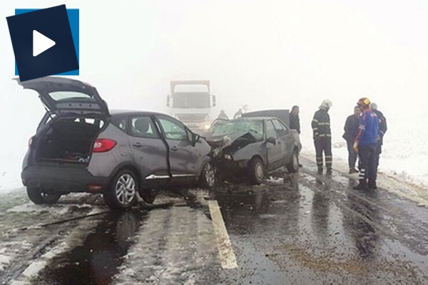 Aksaray’da iki otomobil çarpıştı: 1 ölü, 6 yaralı