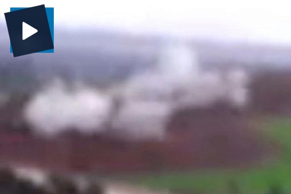 Fırtına obüsleri  PYD mevzilerini böyle vurdu