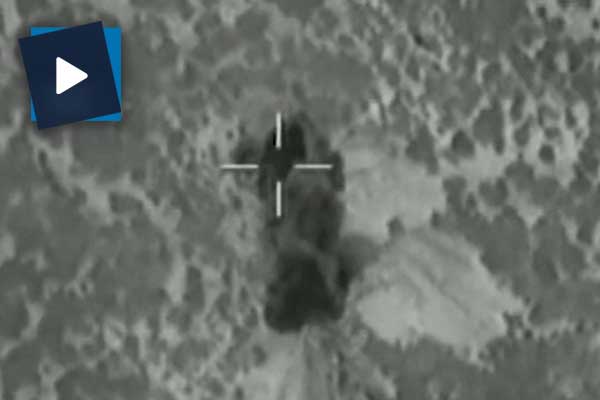 PYD'nin mühimmat deposu böyle vuruldu