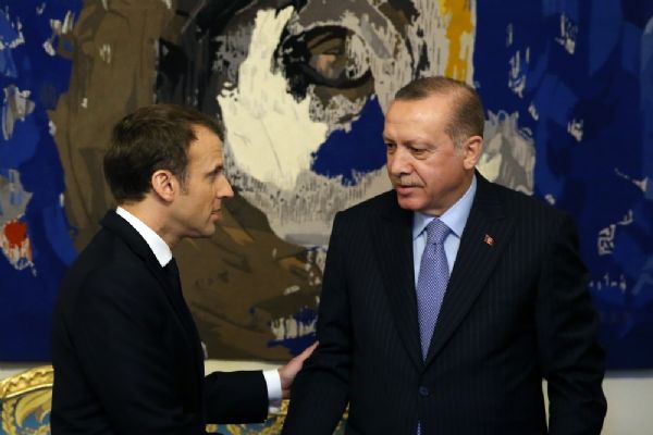 Erdoğan, Macron'la Zeytin Dalı'nı konuştu