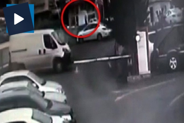 Kontrolden çıkan araç 5 metreden aşağıya düştü: 1 yaralı