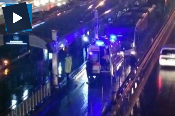 Metrobüs kazası kamerada