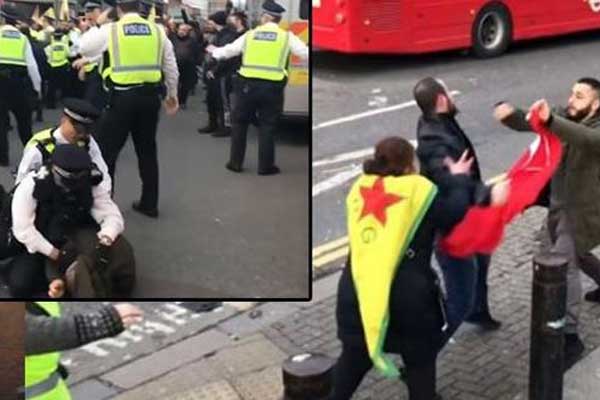 Londra'da Türk aileye saldıran PKK'lılar İngiliz polisinden dayak yedi