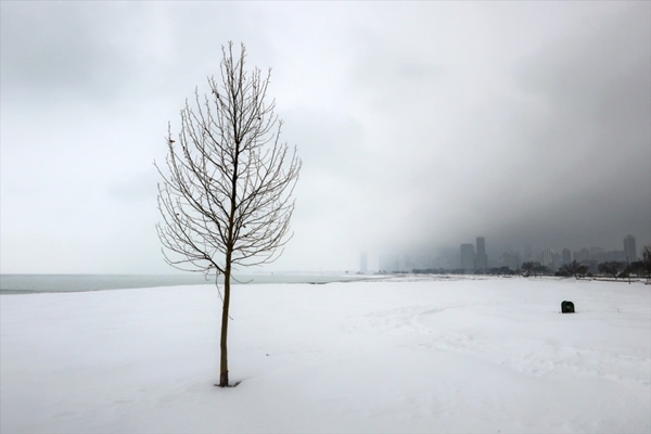 Chicago'yu kar fırtınası vurdu