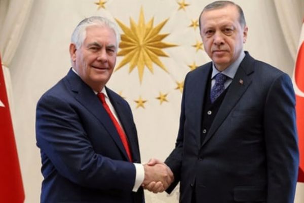 Cumhurbaşkanı Erdoğan ile Tillerson görüşmesi sona erdi