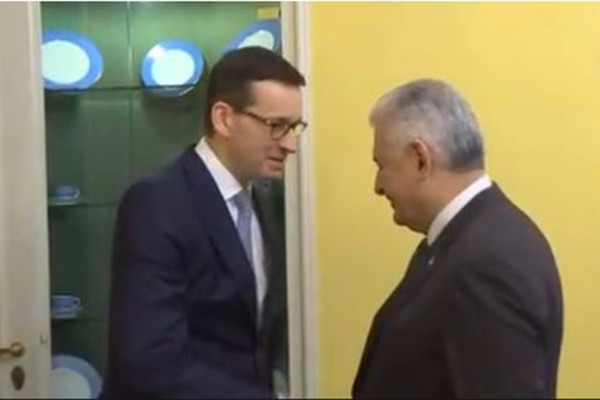 Başbakan Binali Yıldırım, Morawiecki ile görüştü