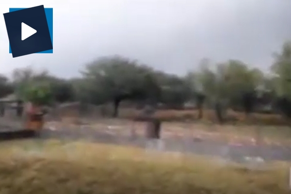 İspanya'da tenis topu büyüklüğünde dolu yağdı