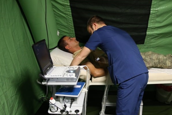 TSK'dan sınıra seyyar ilk yardım hastanesi