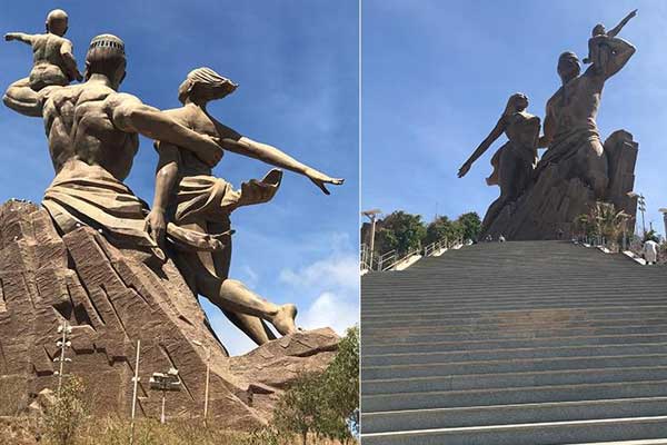 Afrika bağımsızlığının sembolü Rönesans Anıtı