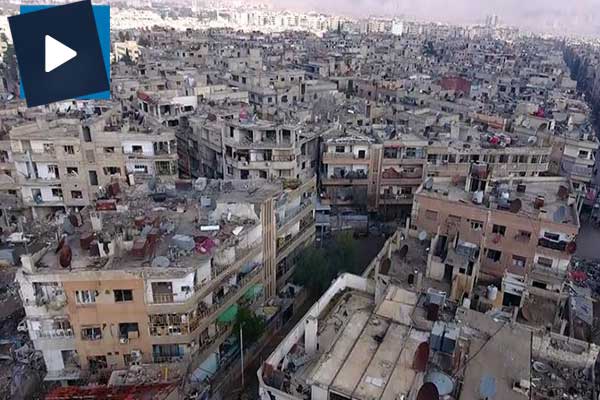 Doğu Guta havadan görüntülendi