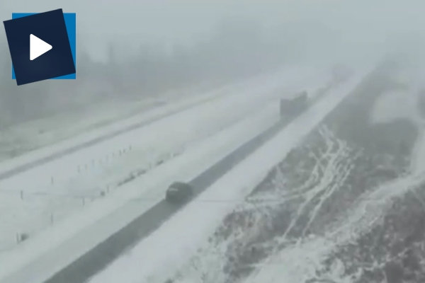 Son zamanların en büyük zincirleme trafik kazası kamerada