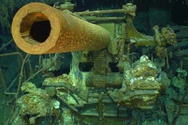 Batık savaş gemisi 76 yıl sonra bulundu