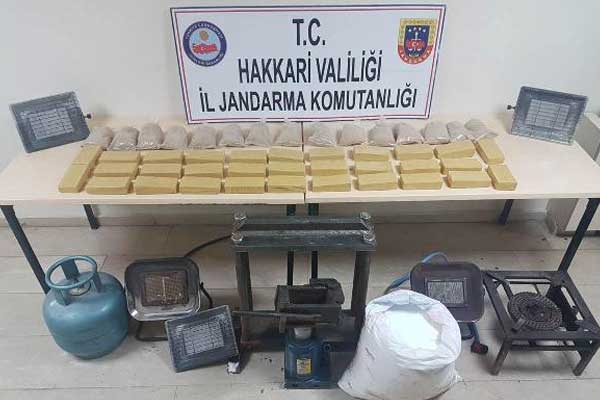Hakkari'de 23 kilo eroin ele geçirildi