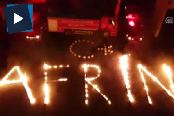 İtfaiyecilerden Mehmetçik'e koreografili destek