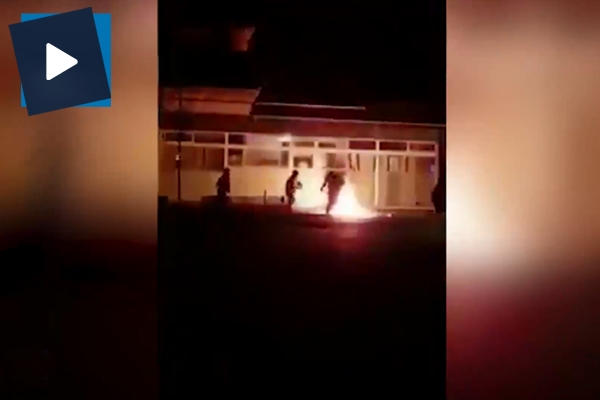 PKK'lılar Almanya'da Kürtlerin hakkını 'cami yakarak' savunuyor