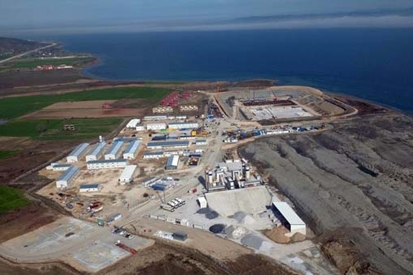 Çanakkale Köprüsü'nün çalışmaları havadan görüntülendi