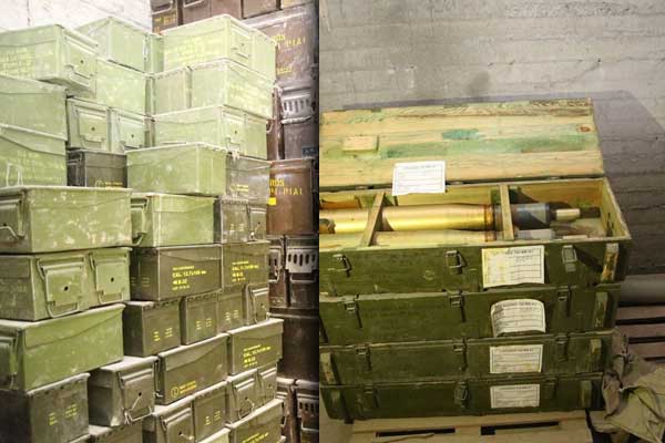 Afrin'de PKK cephaneliği ele geçirildi!