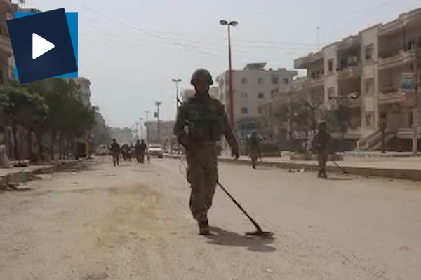 Mehmetçik'ten Afrin'de mayın temizleme çalışmaları