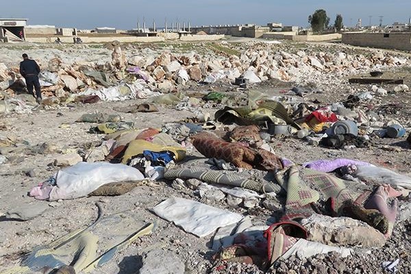 İdlib'de sığınmacı kampına saldırı