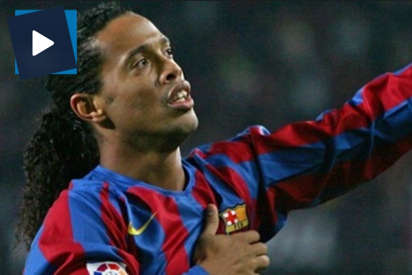 Barcelona, Ronaldinho'nun en iyi 5 golünü paylaştı