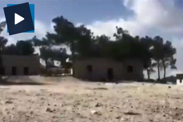 Afrin'de imha edilen eğitim kampı ve muhabere merkezi