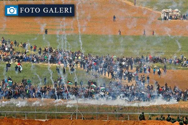 İsrail'den Filistinlilerin 'Büyük Dönüş Yürüyüşü'ne müdahale!