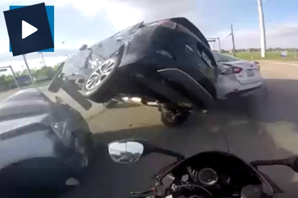 Aksiyon filmlerini aratmayan inanılmaz kaza