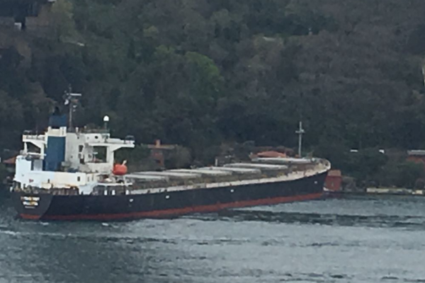 İstanbul Boğazı'nda gemi yalıya çarptı