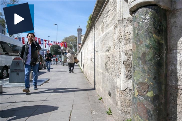 Eski İstanbul'un kalbi 'yeşil sütun'