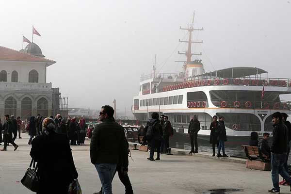 İstanbul'da bazı vapur seferleri iptal edildi