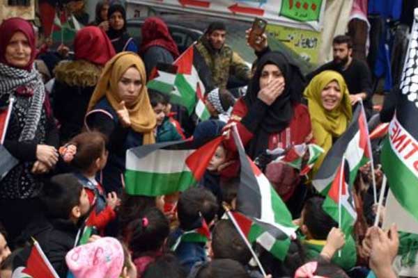 Lübnan'da İsrail protestosu