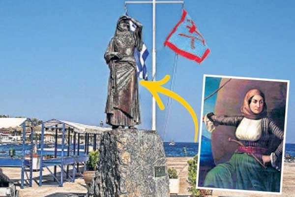 Yunanistan'da Osmanlı’ya isyan eden kadın denizciye Amiral ünvanı