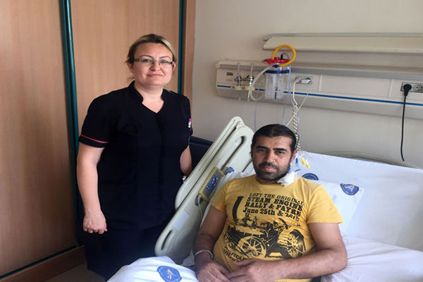 Böbrek nakli olacağı haberini jandarmadan öğrendi