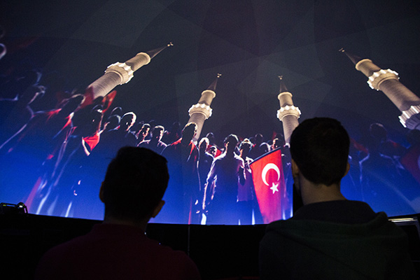 3. Etnospor Kültür Festivali'nde 15 Temmuz animasyonuna büyük ilgi