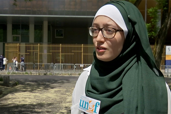 Fransa’da başörtülü sendika temsilcisine sosyal medyadan linç