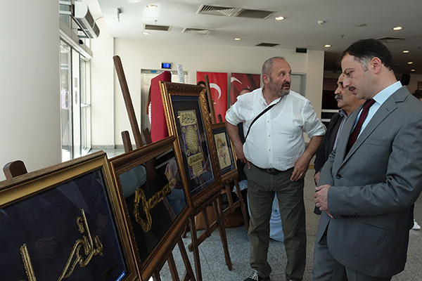 Trabzon'da KYK yurtlarında kalan öğrencilerden sergi