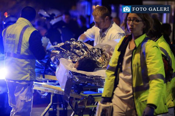 Paris'te yaşanan saldırıdan ilk görüntüler